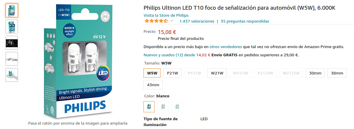 Amazon Price of a LED Light